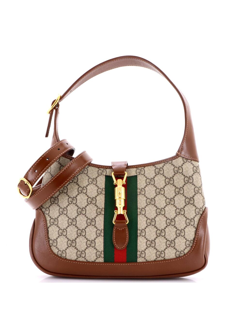Gucci Jackie Hobo Gg Coated Canvas #331485G22B